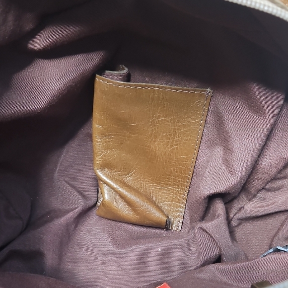 dulce Two Tone Brown Women's Brazalian Leather Handbag - Picture 11 of 17